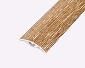 Порог (стык) Русский профиль  разноуровневый ламинированный с дюб, 30*2700 мм, Дуб монтана